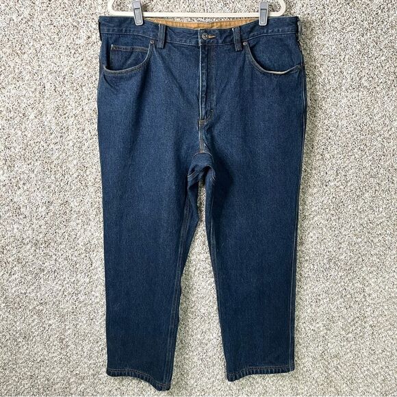 Duluth Trading Co Jeans Men’s 40x30 Ballroom Dark Wash Denim Relaxed Fit - Picture 1 of 6